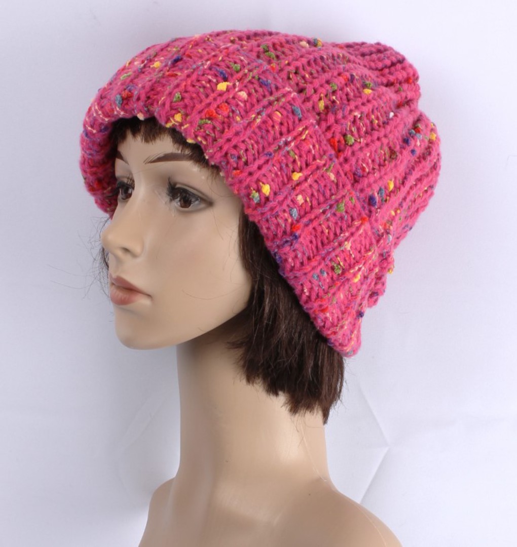 Head Start soft knit flecked  beanie pink STYLE : HS/6012PNK image 0